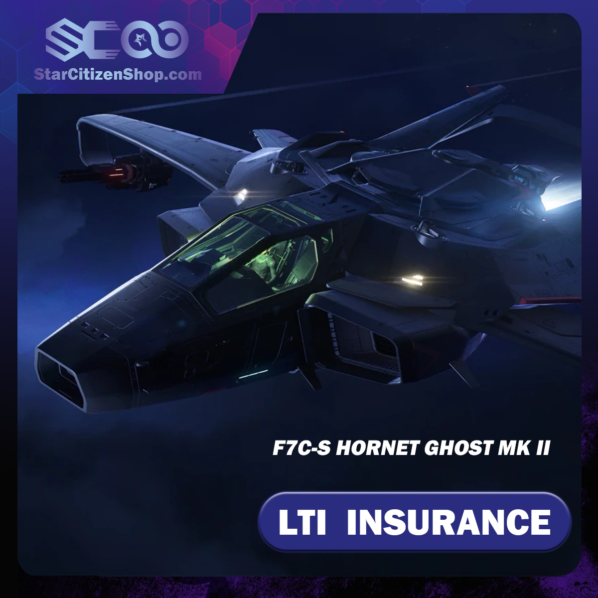 Anvil F7C-S Hornet Ghost Mk II standalone ship in Star Citizen