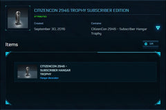 Citizencon 2946 Subscriber Trophy