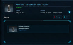 Citizencon 2946 Hangar Trophy