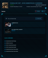 Hammerhead - Original Concept LTI Warbond (Name Reservation + Serial Stamp)