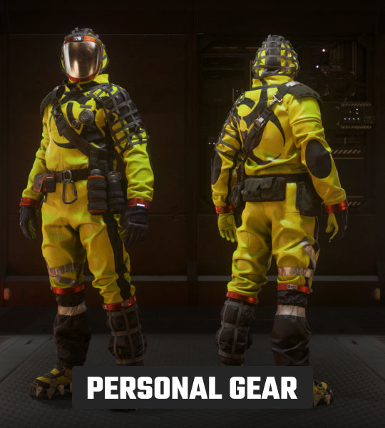 TruBarrier Hazard Suit and Mask - Hi-Vis Biohazard