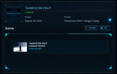 Gamescom 2943 Hangar Trophy